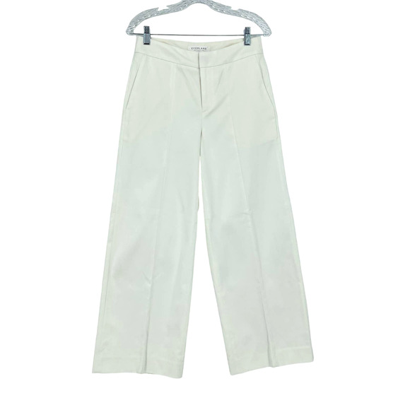 Everlane Wide Leg Trouser Pants in Bone Women's Size 0 NWOT - Picture 6 of 6